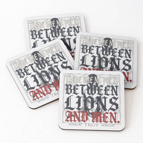 Item preview, There Are No Pacts Between Lions And Men - Achilles Quote Troy Film designed and sold by Enea Kelo.