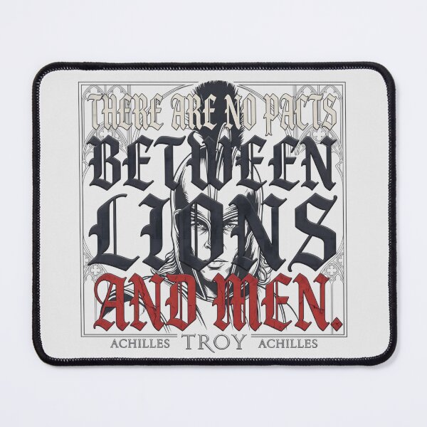 Item preview, There Are No Pacts Between Lions And Men - Achilles Quote Troy Film designed and sold by Enea Kelo.