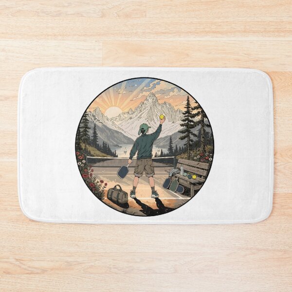 Item preview, Mountain Pickleball Sunset Rally designed and sold by DariaOltes.