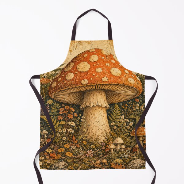 Aperçu de l'œuvre Vintage Woodland Mushroom créée et vendue par Gold&pixels.