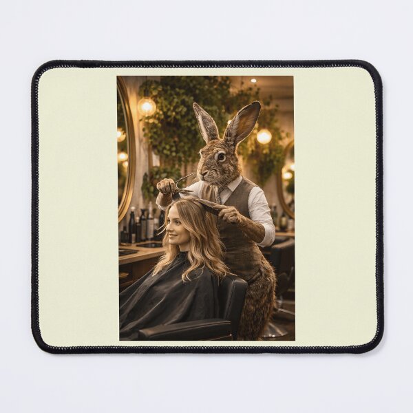 Item preview, Hare Stylist Funny Hairdresser Rabbit Pun Design designed and sold by Hornace88studio.