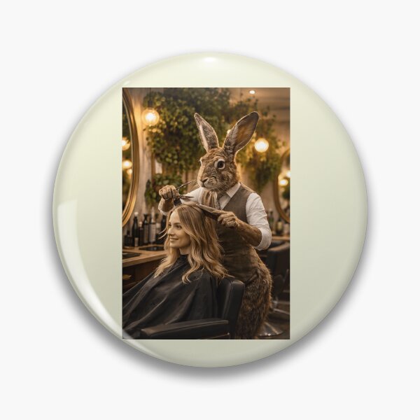 Item preview, Hare Stylist Funny Hairdresser Rabbit Pun Design designed and sold by Hornace88studio.