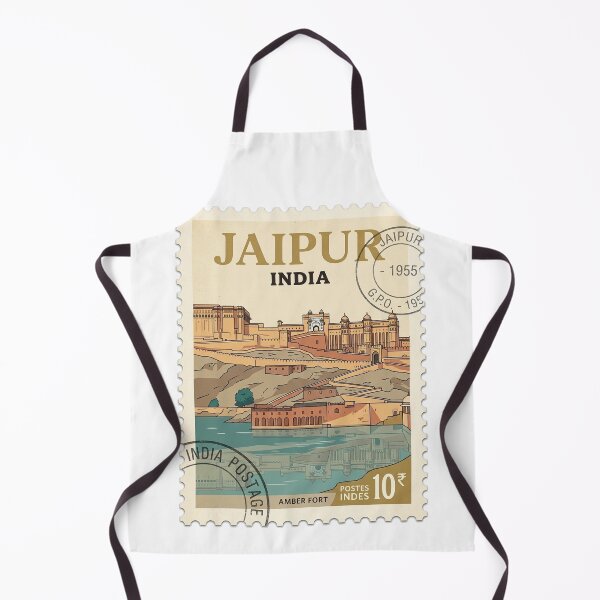 Item preview, Vintage Amber Fort Jaipur India Travel Stamp designed and sold by k3rstman1.