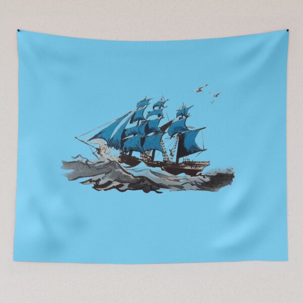 Item preview, The ship of blue sails designed and sold by VictorIos.