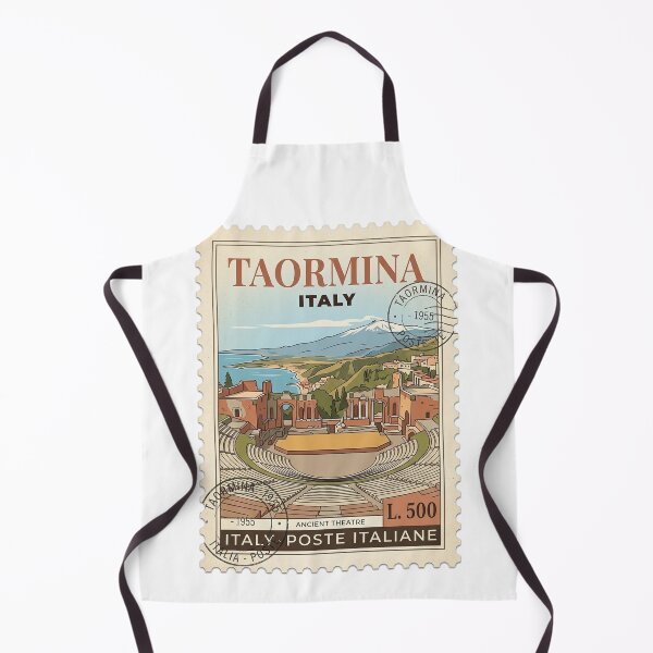 Item preview, Taormina Sicily Ancient Theatre Vintage Travel Stamp designed and sold by k3rstman1.