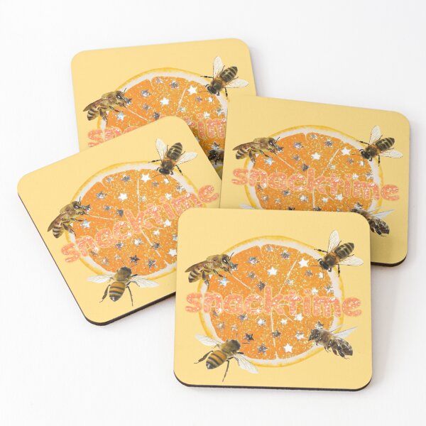 Item preview, snacktime bees!! (with text!!) designed and sold by PLANET-VEE.