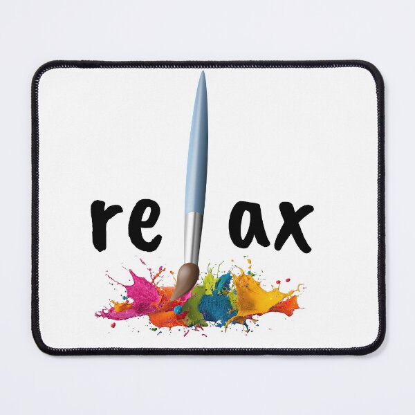 Item preview, Relax" Paint Brush Splash Art Design – Creative Calm T-Shirt designed and sold by DragonPrint.