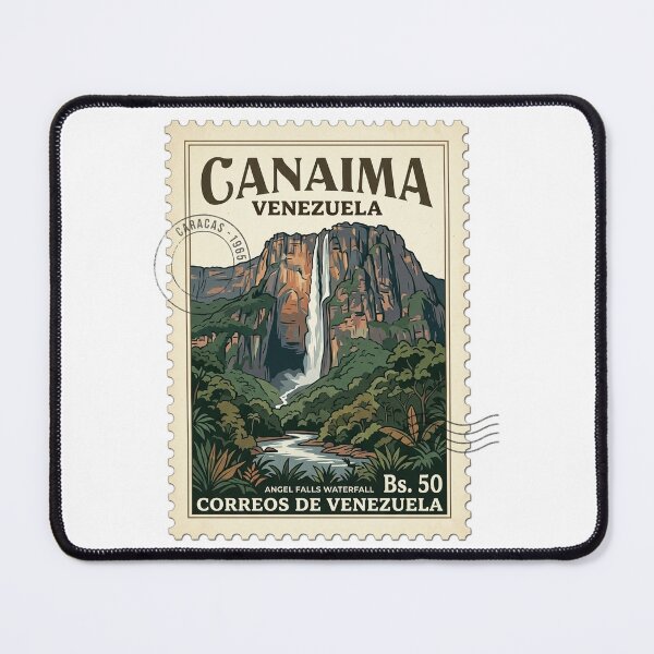 Item preview, Vintage Angel Falls Venezuela Travel Stamp designed and sold by k3rstman1.