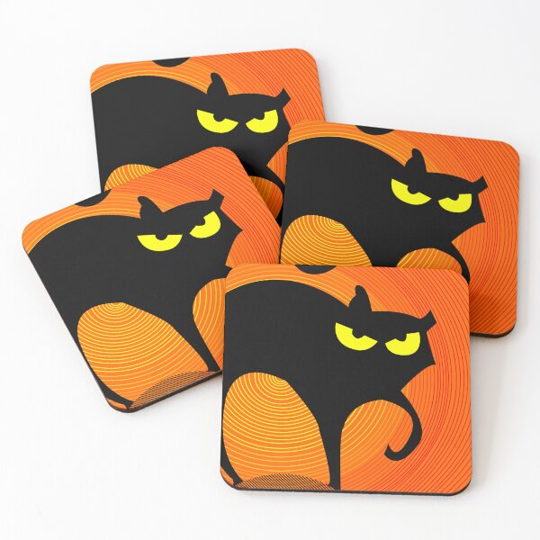 Item preview, Spooky Halloween Black Cat  designed and sold by Hena Tayeb.