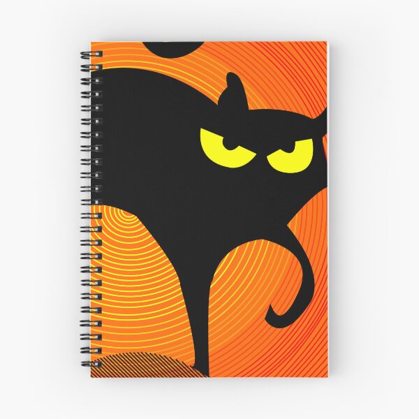 Item preview, Spooky Halloween Black Cat  designed and sold by Hena Tayeb.