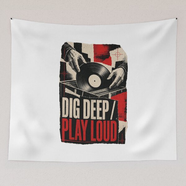 Item preview, DJ Culture Vinyl Turntable Electronic Music Graphic designed and sold by AMICO77.