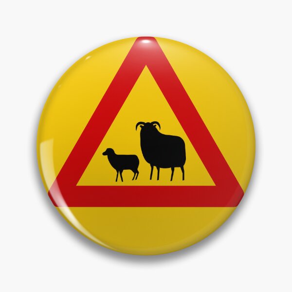 Item preview, Sheep! (sauðfé) - Icelandic Road Signs designed and sold by Signs of Iceland.
