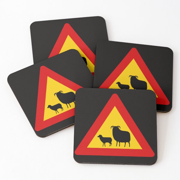 Item preview, Sheep! (sauðfé) - Icelandic Road Signs designed and sold by Signs of Iceland.