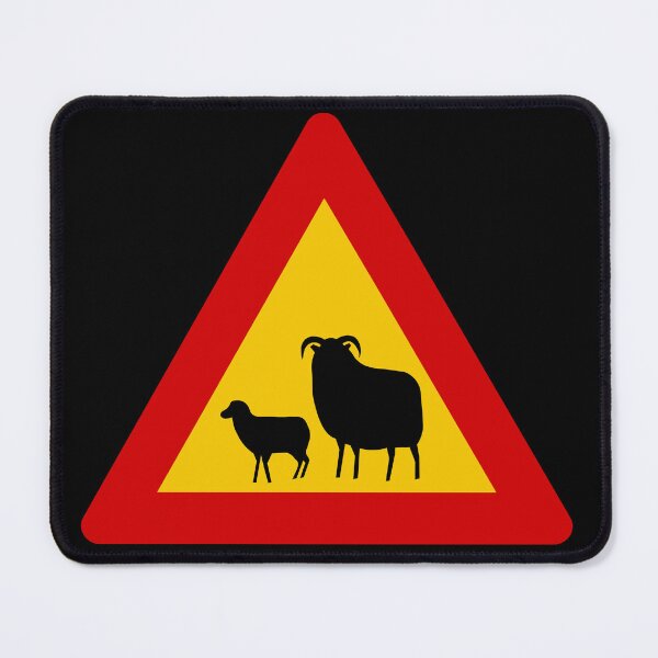 Item preview, Sheep! (sauðfé) - Icelandic Road Signs designed and sold by Signs of Iceland.
