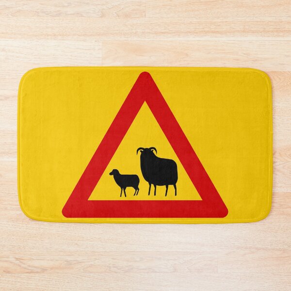 Item preview, Sheep! (sauðfé) - Icelandic Road Signs designed and sold by Signs of Iceland.