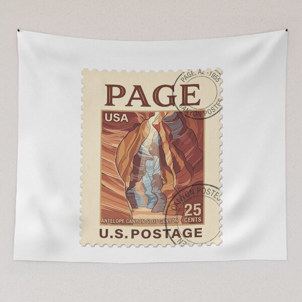 Item preview, Antelope Canyon Arizona Vintage Travel Stamp Postage designed and sold by k3rstman1.