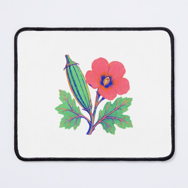 Item preview, Okra Bloom and Pod designed and sold by The-Art-of-D.