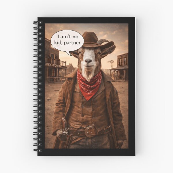Item preview, I Ain't No Kid Partner Funny Billy the Kid Goat Pun designed and sold by Hornace88studio.
