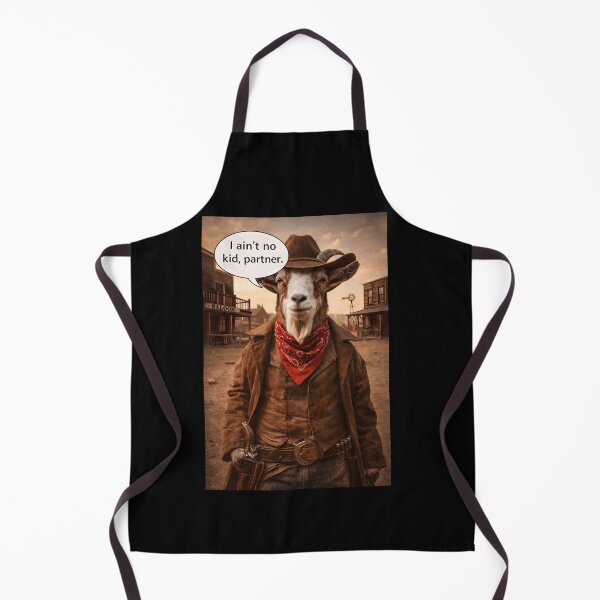 Item preview, I Ain't No Kid Partner Funny Billy the Kid Goat Pun designed and sold by Hornace88studio.