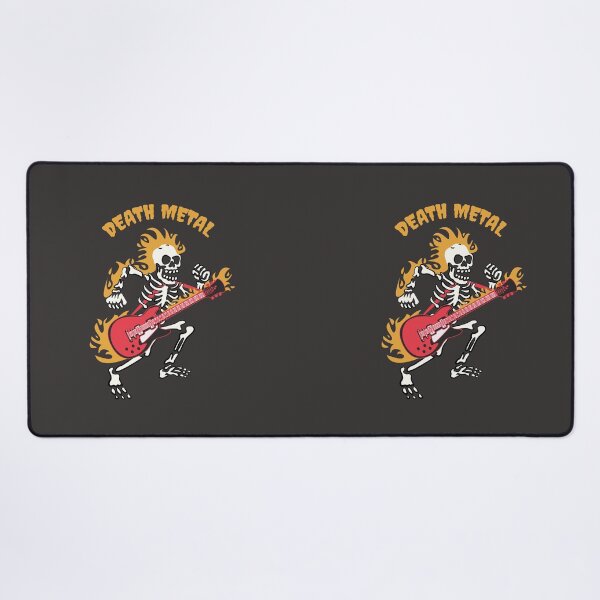 Item preview, Metalhead Skull Playing Guitar Illustration designed and sold by beboplab.