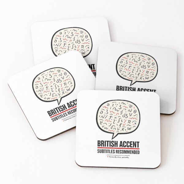 Item preview, Funny British Accent English Language Humor designed and sold by AMICO77.