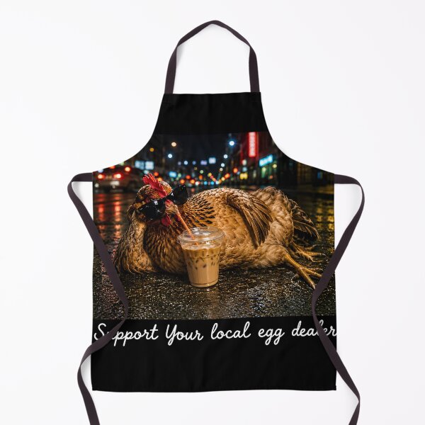 Item preview, Chicken Drinking Iced Coffee Support Your Local Egg Dealer designed and sold by VGAfanatic.