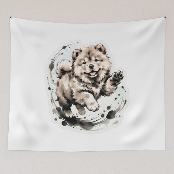 Item preview, Fluffy Watercolor Puppy  designed and sold by Snurly.