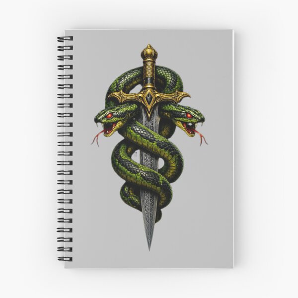 Item preview, Twin Serpent Sword Sticker designed and sold by IMOBILYARI VibeCore.