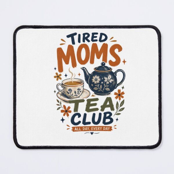 Item preview, Tired Moms Tea Club T-Shirt Funny Mom Tea Lover Vintage Graphic Tee designed and sold by happyshirt27.
