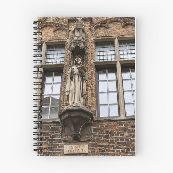 Item preview, Bruges, Belgium - Statue of St. Lodewijk on Dweersstraat designed and sold by jrtwynam.