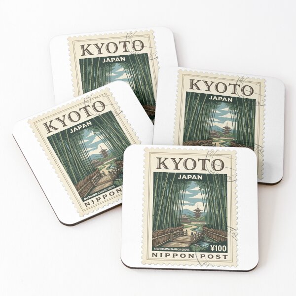 Item preview, Arashiyama Bamboo Grove Kyoto Japan Travel Stamp designed and sold by k3rstman1.