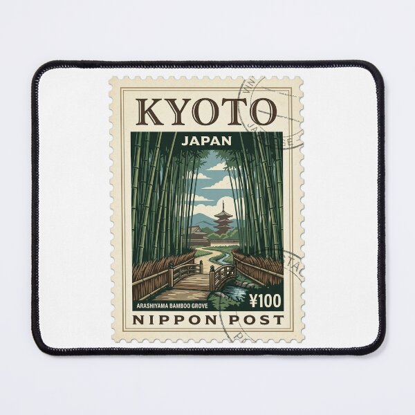 Item preview, Arashiyama Bamboo Grove Kyoto Japan Travel Stamp designed and sold by k3rstman1.
