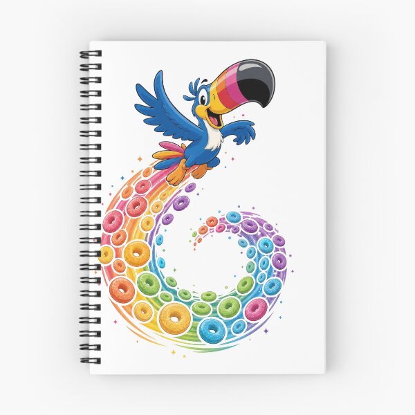 Item preview, Retro Cartoon Toucan Rainbow Cereal Shirt designed and sold by CerealBoxInk.