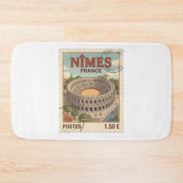 Item preview, Arena of Nimes France Roman Amphitheater Travel Stamp designed and sold by k3rstman1.