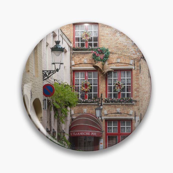 Item preview, Bruges, Belgium - Charming Cafe on Helmstraat designed and sold by jrtwynam.