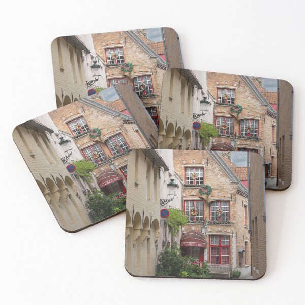 Item preview, Bruges, Belgium - Charming Cafe on Helmstraat designed and sold by jrtwynam.