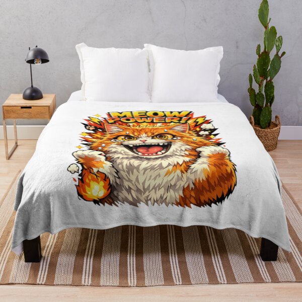 Item preview, Meow Power Angry Orange Cat designed and sold by IMOBILYARI VibeCore.