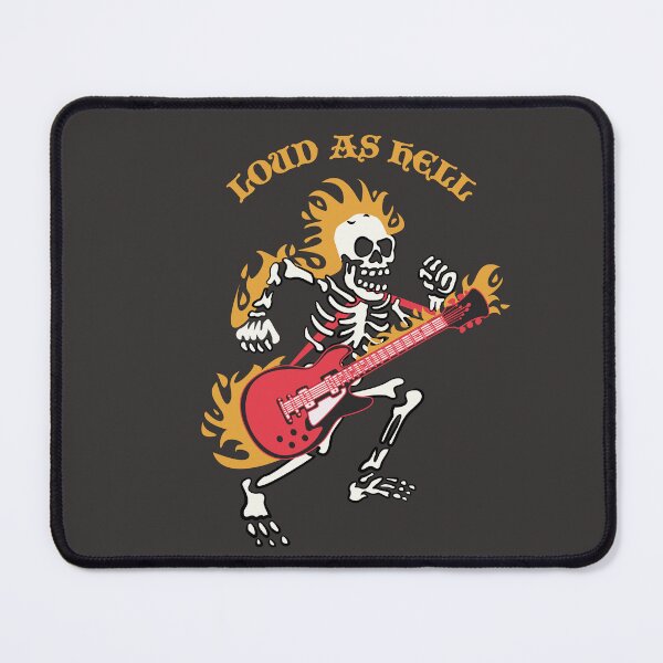 Item preview, Loud as Hell Skull Guitar Illustration designed and sold by beboplab.