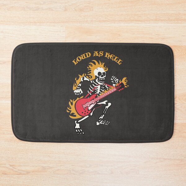 Item preview, Loud as Hell Skull Guitar Illustration designed and sold by beboplab.