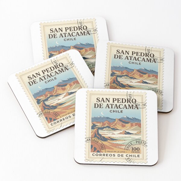 Item preview, Vintage Atacama Desert Moon Valley Travel Stamp designed and sold by k3rstman1.
