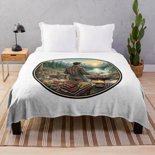 Item preview, Mountain BBQ Sunset Cookout designed and sold by DariaOltes.