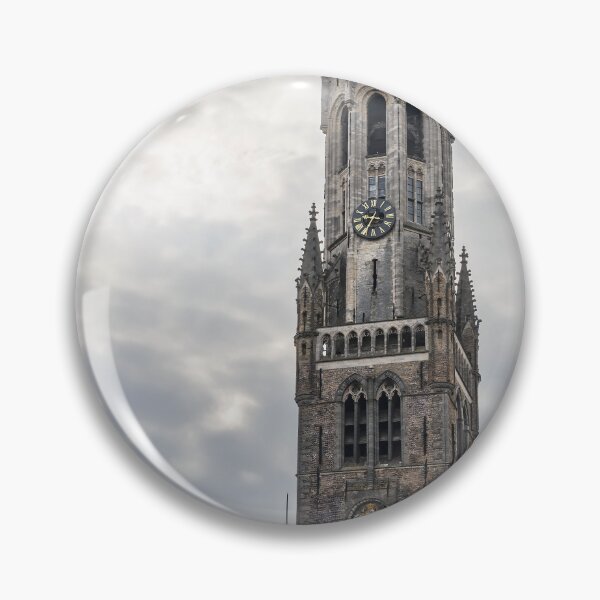 Item preview, Bruges, Belgium - Belfry Tower Under Cloudy Skies designed and sold by jrtwynam.