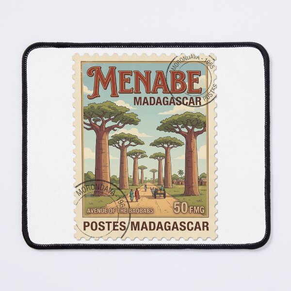 Item preview, Vintage Madagascar Avenue of the Baobabs Travel Stamp designed and sold by k3rstman1.