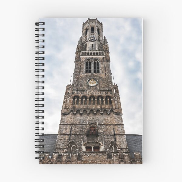 Item preview, Bruges, Belgium - Front View of Belfry Tower Against Cloudy Sky designed and sold by jrtwynam.