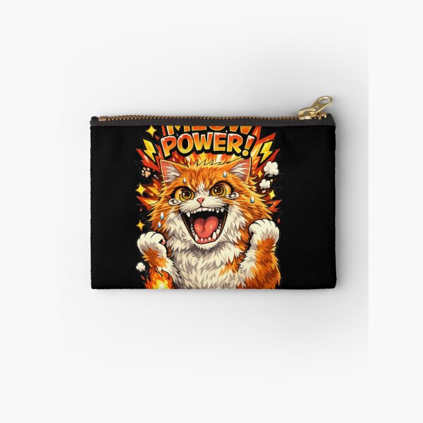 Item preview, Meow Power Angry Orange Cat designed and sold by IMOBILYARI VibeCore.