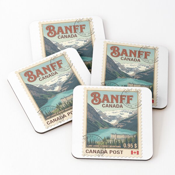 Item preview, Vintage Banff Canada Lake Louise Travel Stamp designed and sold by k3rstman1.