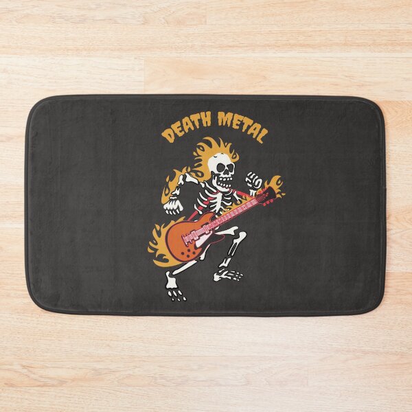 Item preview, Rock and Roll Skull Playing Guitar Illustration designed and sold by beboplab.