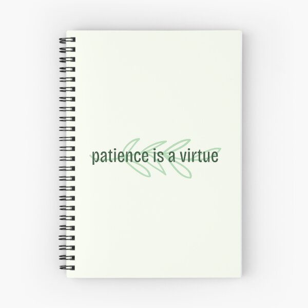 Item preview, Patience is a Virtue - quote designed and sold by noob publishing.
