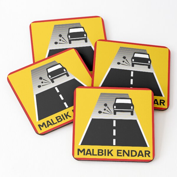 Item preview, Pavement Ends (Malbik Endar) - Icelandic Road Sign designed and sold by Signs of Iceland.