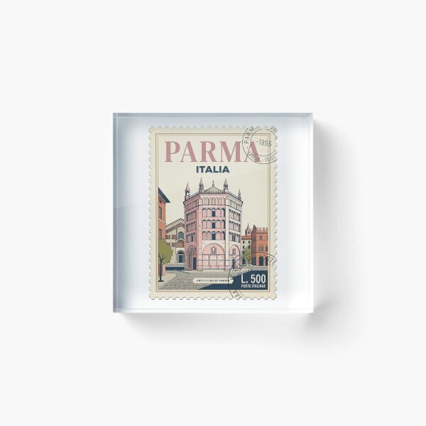 Item preview, Parma Italy Baptistery Vintage Travel Stamp designed and sold by k3rstman1.